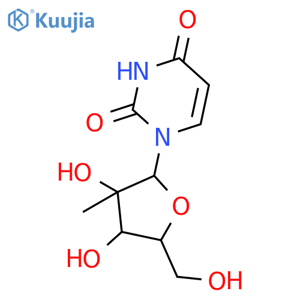 1-[(2R,3R,4R,5R)-3,4-dihydroxy-5-(hydroxymethyl)-3-methyloxolan-2-yl]-1,2,3,4-tetrahydropyrimidine-2,4-dione structure