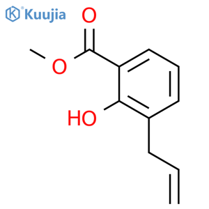 Benzoic acid,2-hydroxy-3-(2-propen-1-yl)-, methyl ester structure