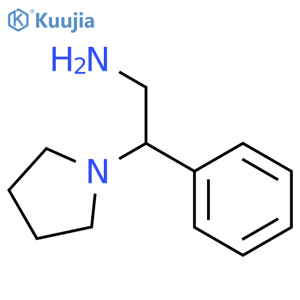 2-Phenyl-2-(1-pyrrolidinyl)ethanamine structure