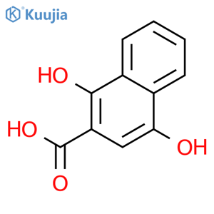 1,4-Dihydroxy-2-naphthoic acid structure