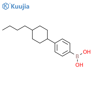 4-(4-Butylcyclohexyl)phenylboronicacid structure