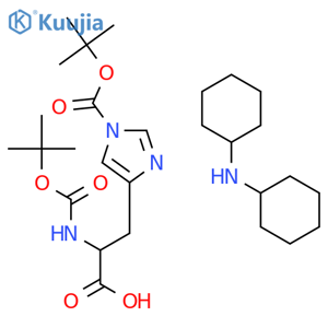 Boc-His(Boc)-OH DCHA structure