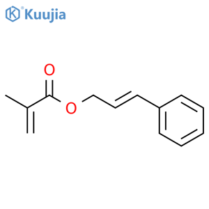 2-Propenoic acid,2-methyl-, 3-phenyl-2-propen-1-yl ester structure