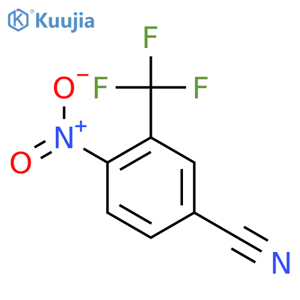 4-Nitro-3-(trifluoromethyl)benzonitrile structure