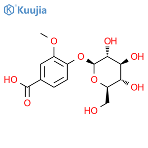 Vanillic acid 4-β-D-glucoside structure