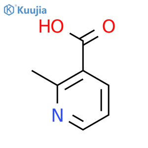 2-methylpyridine-3-carboxylic acid structure