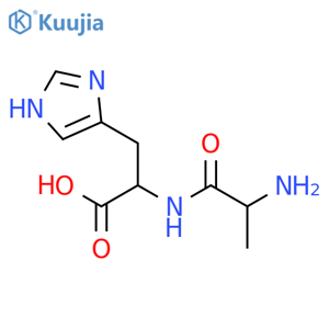 L-Alanyl-L-histidine structure