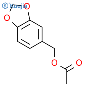 (2H-1,3-benzodioxol-5-yl)methyl acetate structure