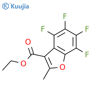 ethyl 4,5,6,7-tetrafluoro-2-methyl-1-benzofuran-3-carboxylate structure