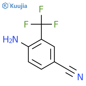 4-amino-3-(trifluoromethyl)benzonitrile structure