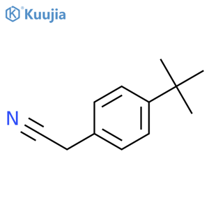 2-[4-(tert-Butyl)phenyl]ethanenitrile structure