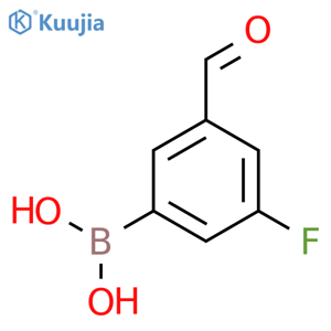 (3-Fluoro-5-formylphenyl)boronic acid structure