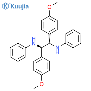 1,2-Ethanediamine, 1,2-bis(4-methoxyphenyl)-N1,N2-diphenyl-, (1R,2S)-rel- structure