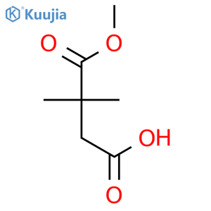 4-Methoxy-3,3-dimethyl-4-oxobutanoic acid structure