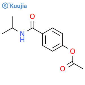 4-(propan-2-ylcarbamoyl)phenyl acetate structure