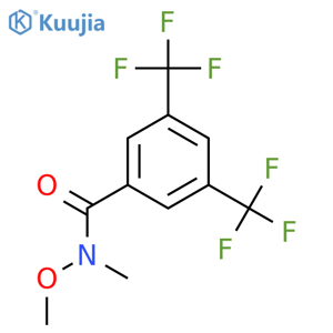 N-methoxy-N-methyl-3,5-bis(trifluoromethyl)benzamide structure