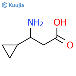 3-amino-3-cyclopropyl-propanoic acid structure