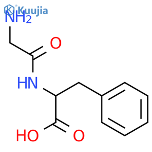 Glycyl-DL-phenylalanine structure