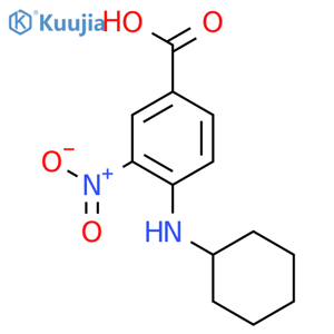 4-(Cyclohexylamino)-3-nitrobenzoic acid structure