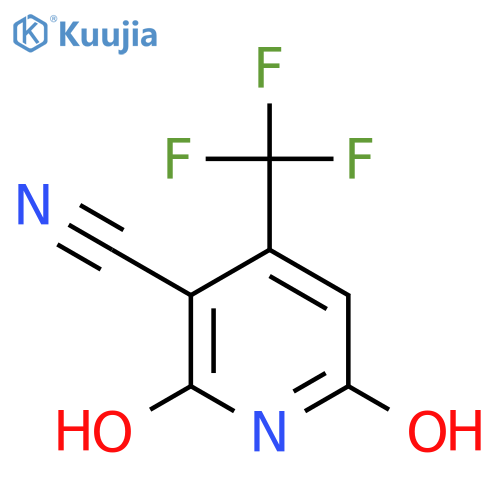 3-Cyano-2,6-dihydroxy-4-(trifluoromethyl)pyridine structure