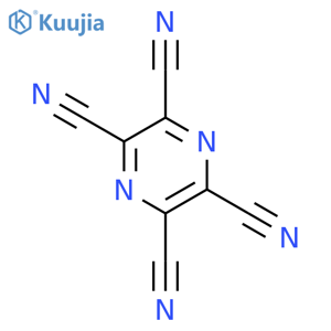 Pyrazine-2,3,5,6-tetracarbonitrile structure