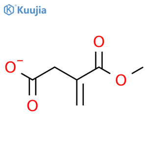 3-(Methoxycarbonyl)but-3-enoic acid structure