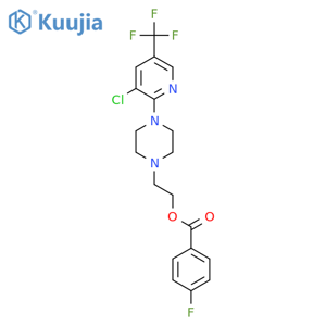 2-{4-[3-Chloro-5-(trifluoromethyl)-2-pyridinyl]piperazino}ethyl 4-fluorobenzenecarboxylate structure