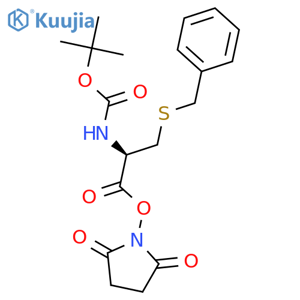 BOC-S-Benzyl-L-cysteine N-Hydroxysuccinimide Ester structure