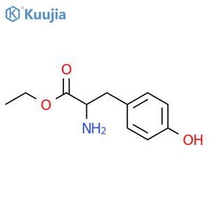 ethyl 2-amino-3-(4-hydroxyphenyl)propanoate structure