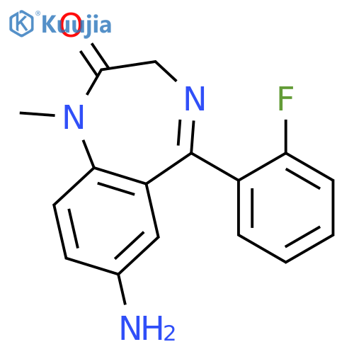 2H-1,4-Benzodiazepin-2-one,7-amino-5-(2-fluorophenyl)-1,3-dihydro-1-methyl- structure