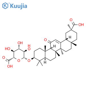 Glycyrrhetic acid 3-O-β-D-glucuronide structure