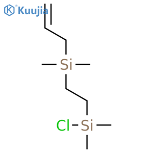 Silane, chloro[2-(dimethyl-2-propenylsilyl)ethyl]dimethyl- structure