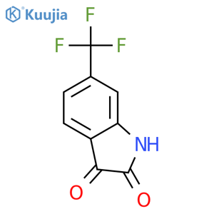 6-(trifluoromethyl)-2,3-dihydro-1H-indole-2,3-dione structure