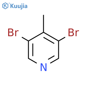 3,5-Dibromo-4-methylpyridine structure