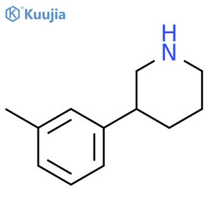 3-(3-methylphenyl)piperidine structure