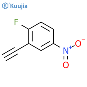 2-ethynyl-1-fluoro-4-nitro-benzene structure