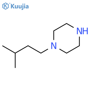 1-(3-methylbutyl)piperazine structure