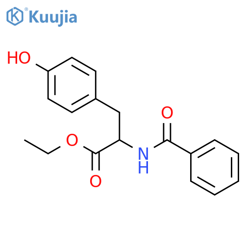 N-Benzoyl-L-tyrosine ethyl ester structure