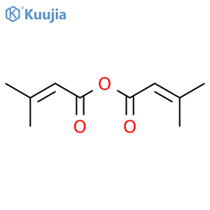 2-Butenoic acid,3-methyl-, 1,1'-anhydride structure