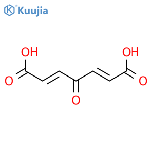 2,5-Heptadienedioicacid, 4-oxo- structure