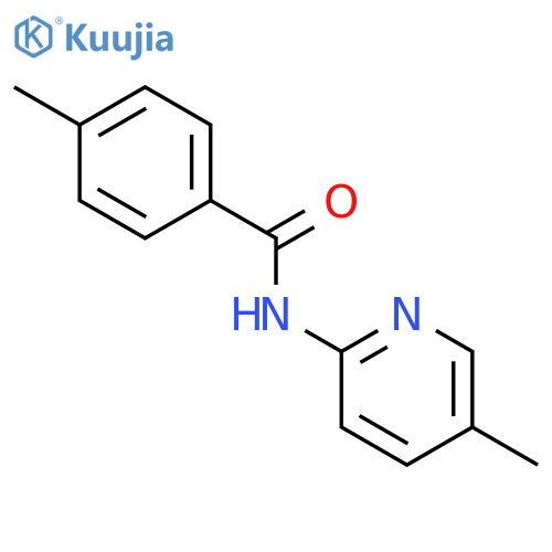 4-Methyl-N-(5-methyl-2-pyridinyl)benzamide structure