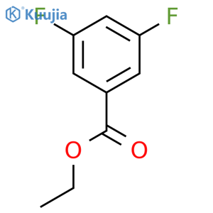 Benzoic acid, 3,5-difluoro-, ethyl ester structure