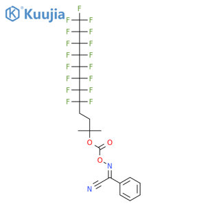 Benzeneacetonitrile, a-[[[[(4,4,5,5,6,6,7,7,8,8,9,9,10,10,11,11,11-heptadecafluoro-1,1-dimethylundecyl)oxy]carbonyl]oxy]imino]- structure