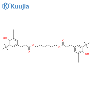 1,6-Hexanediol bis3-(3,5-di-tert-butyl-4-hydroxyphenyl)propionate structure