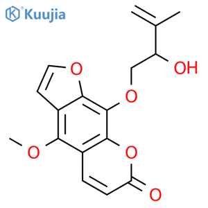 7H-Furo[3,2-g][1]benzopyran-7-one,9-[(2- hydroxy-3-methyl-3-butenyl)oxy]-4- methoxy-,(-)- structure