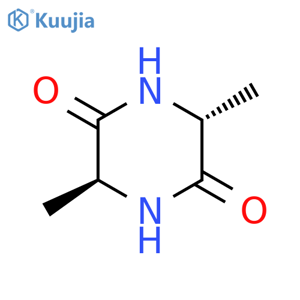 (3R,6S)-3,6-Dimethyl-2,5-piperazinedione structure