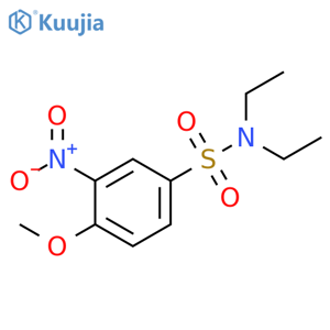 N,N-Diethyl-4-methoxy-3-nitrobenzenesulfonamide structure