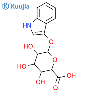 3-Indoxyl-beta-D-glucuronic acid cyclohexylammonium salt structure