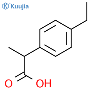 2-(4-ethylphenyl)propanoic acid structure