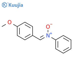 benzenamine, n-[(4-methoxyphenyl)methylene]-, n-oxide structure